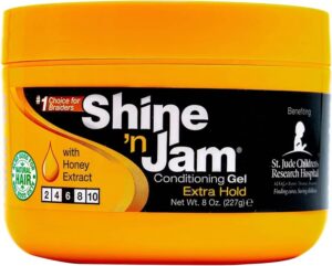 Shine ’n Jam Conditioning Gel – Extra Hold – Honey Extract